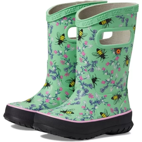 imageBOGS UnisexChild Rain Boot Bees ToddlerLittle Big KidMint Green