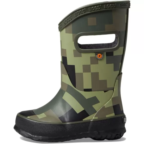 imageBOGS UnisexChild Rain Boot Camo ToddlerLittle Big KidArmy Green
