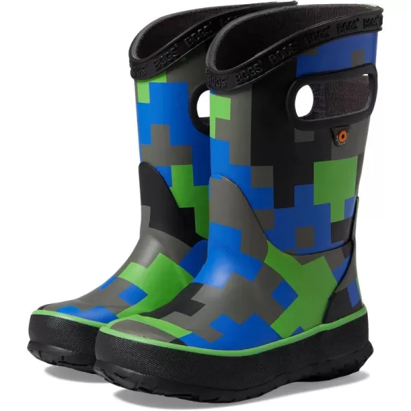 imageBOGS UnisexChild Rain Boot Camo ToddlerLittle Big KidBlackGreen