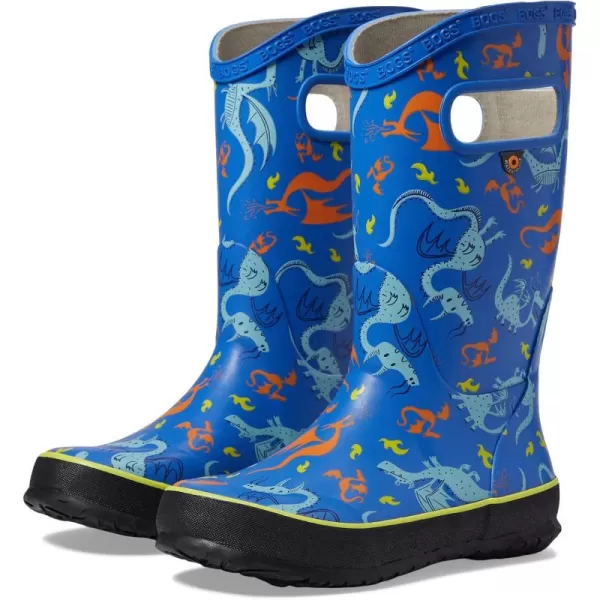 imageBOGS UnisexChild Rain Boot Dragons ToddlerLittle Big KidBlue Multi