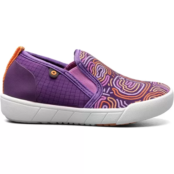 imageBOGS UnisexChild Kicker Ii SliponCloud Geo ToddlerLittle Kid Rain ShoePurple Multi