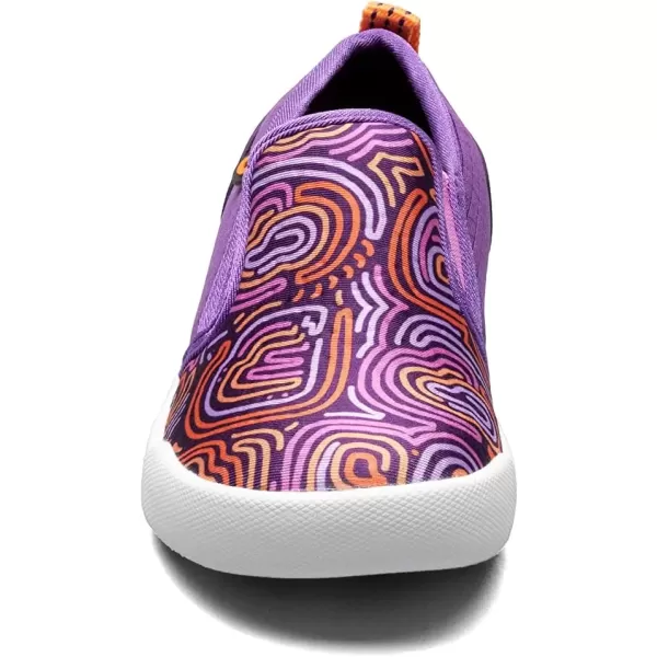 imageBOGS UnisexChild Kicker Ii SliponCloud Geo ToddlerLittle Kid Rain ShoePurple Multi