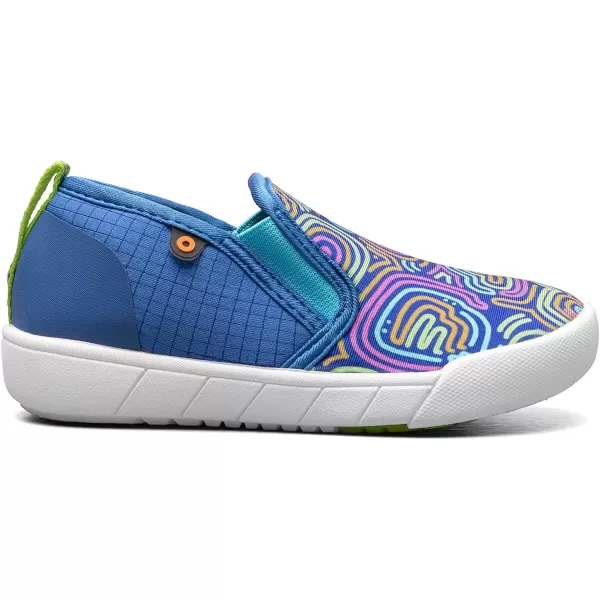 imageBOGS UnisexChild Kicker Ii SliponCloud Geo ToddlerLittle Kid Rain ShoeRoyal Multi