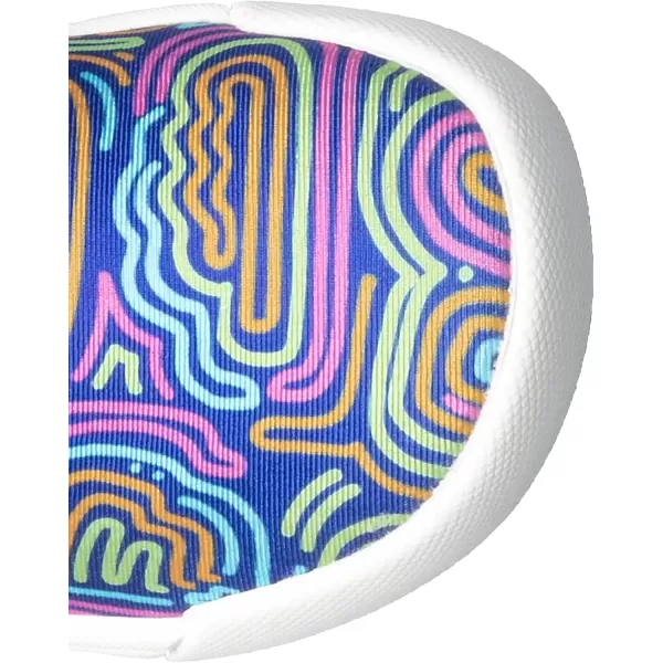 imageBOGS UnisexChild Kicker Ii SliponCloud Geo ToddlerLittle Kid Rain ShoeRoyal Multi