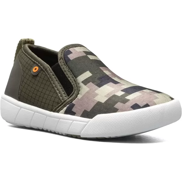 imageBOGS UnisexChild Kicker Ii SliponMedium Camo ToddlerLittle Kid Rain ShoeArmy Green