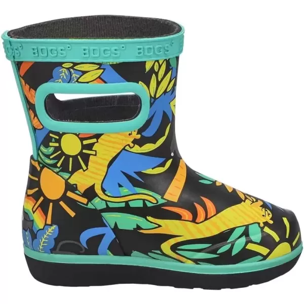 imageBOGS UnisexChild Kids Skipper Ii Rain Boot Super JungleBlack Multi