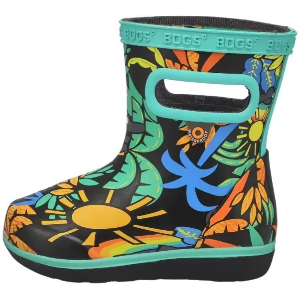 imageBOGS UnisexChild Kids Skipper Ii Rain Boot Super JungleBlack Multi