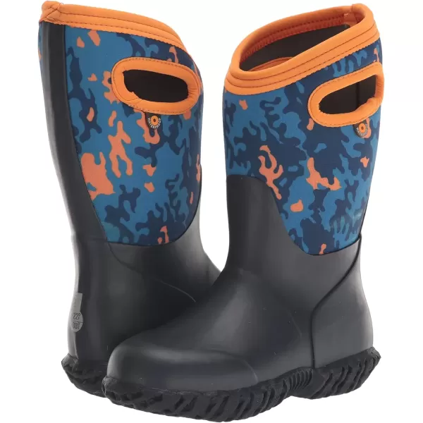 imageBOGS UnisexChild Waterproof Insulated Rubber and Neoprene Winter Rain BootNeo Camo  Navy