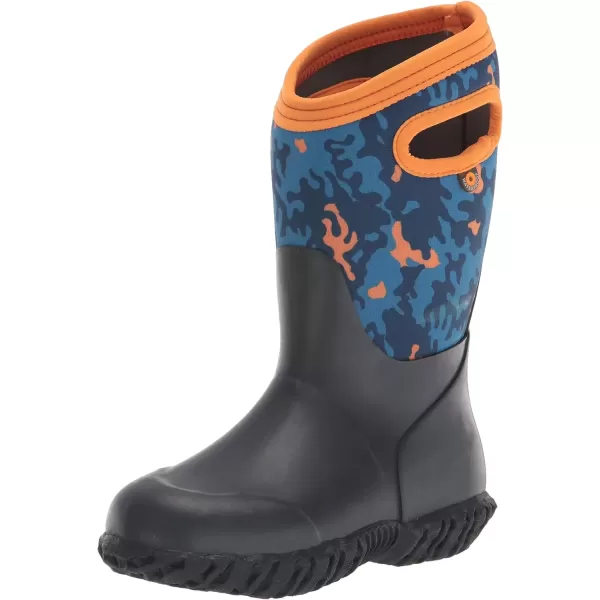 imageBOGS UnisexChild Waterproof Insulated Rubber and Neoprene Winter Rain BootNeo Camo  Navy