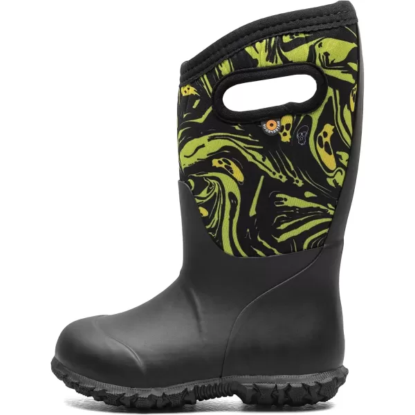 imageBOGS UnisexChild Waterproof Insulated Rubber and Neoprene Winter Rain BootSpooky Print  Black