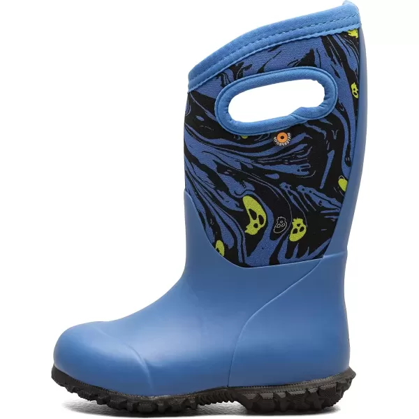 imageBOGS UnisexChild Waterproof Insulated Rubber and Neoprene Winter Rain BootSpooky Print  Blue