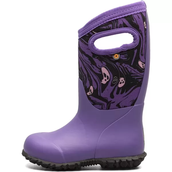 imageBOGS UnisexChild Waterproof Insulated Rubber and Neoprene Winter Rain BootSpooky Print  Violet