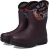 imageBOGS Womens NeoClassic Mid Glossy Abstract Snow BootBurgundy Multi