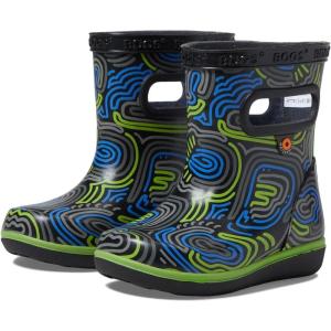 imageBOGS UnisexChild Kids Skipper Ii Rain Boot Cloud GeoBlack Multi