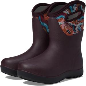 imageBOGS Womens NeoClassic Mid Glossy Abstract Snow BootBurgundy Multi