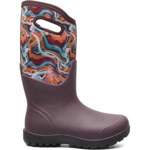 imageBOGS Womens NeoClassic Tall Glossy Abstract Snow BootBurgundy Multi
