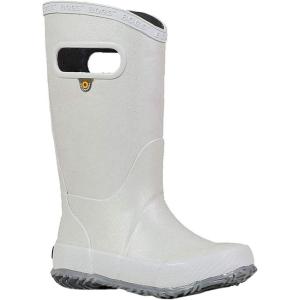 imageBOGS Rainboot Solid Kids ToddlerYouth BootGlitter  Silver