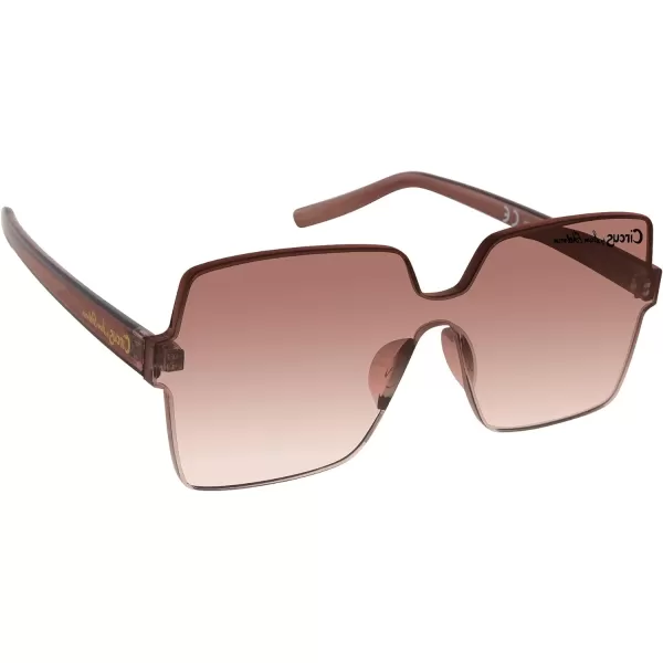 CIRCUS NY BY SAM EDELMAN Women's Cc467 Oversized Square Shield Sunglasses with Uv400 Protection-Trendy Gifts for Her, 62mm