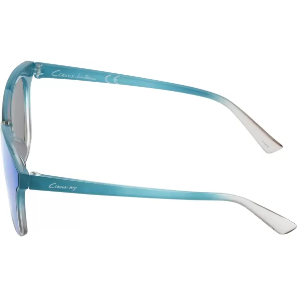 CIRCUS NY BY SAM EDELMAN Women's Cc514 Retro Flush Lens Cat Eye Sunglasses with Uv400 Protection-Trendy Gifts for Her, 62mm