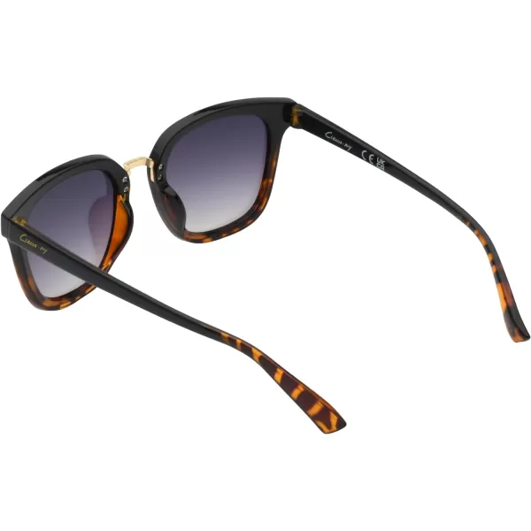 CIRCUS NY BY SAM EDELMAN Women's Cc514 Retro Flush Lens Cat Eye Sunglasses with Uv400 Protection-Trendy Gifts for Her, 62mm