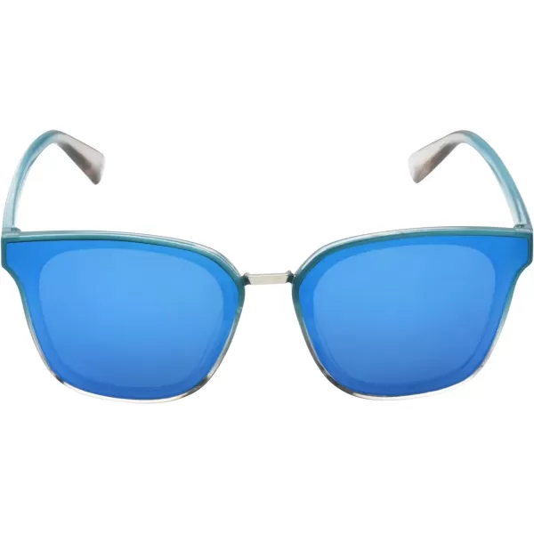 CIRCUS NY BY SAM EDELMAN Women's Cc514 Retro Flush Lens Cat Eye Sunglasses with Uv400 Protection-Trendy Gifts for Her, 62mm