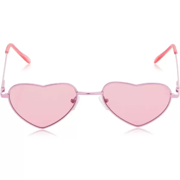 CIRCUS NY BY SAM EDELMAN Women's Cc529 Metal Heart Sunglasses with Uv400 Protection-Trendy Gifts for Her, 55mm