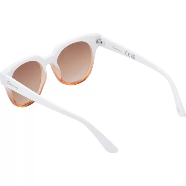 CIRCUS NY BY SAM EDELMAN Women's Cc625 Vintage Cat Eye Round Sunglasses with Uv400 Protection-Trendy Gifts for Her, 50 Mm