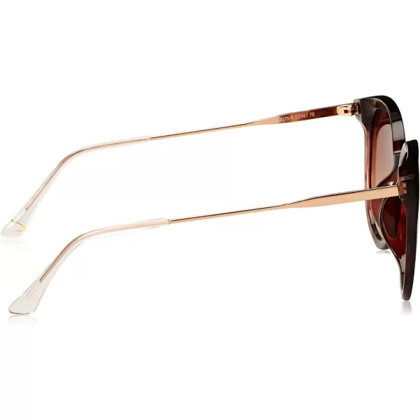 Circus NY Women's Cc487 Metal Temple Round Sunglasses with Uv400 Protection. Trendy Gifts for Her, 61 Mm