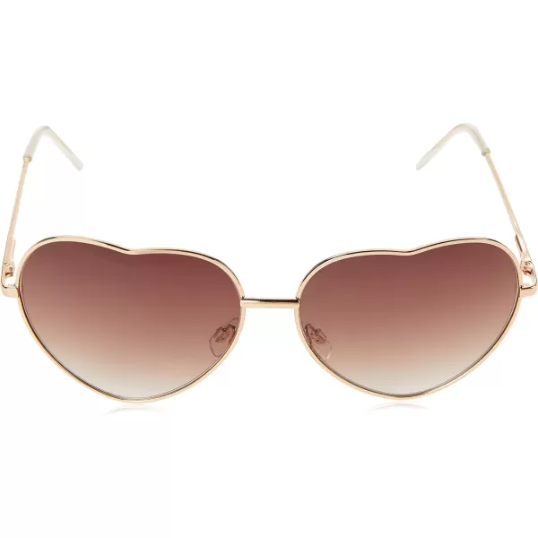 Circus by Sam Edelman CC358 Metal UV Protective Women's Heart Sunglasses. Trend-Right Gifts for Women, 65 mm