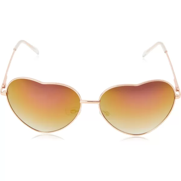 Circus by Sam Edelman CC358 Metal UV Protective Women's Heart Sunglasses. Trend-Right Gifts for Women, 65 mm