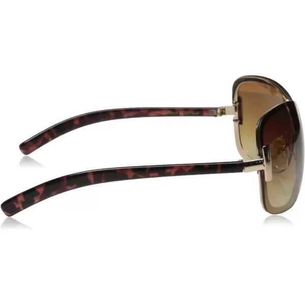 Circus by Sam Edelman Cc201 Metal Uv Protective Women's Rectangular Shield Sunglasses. Trendy Gifts for Her, 132 Mm