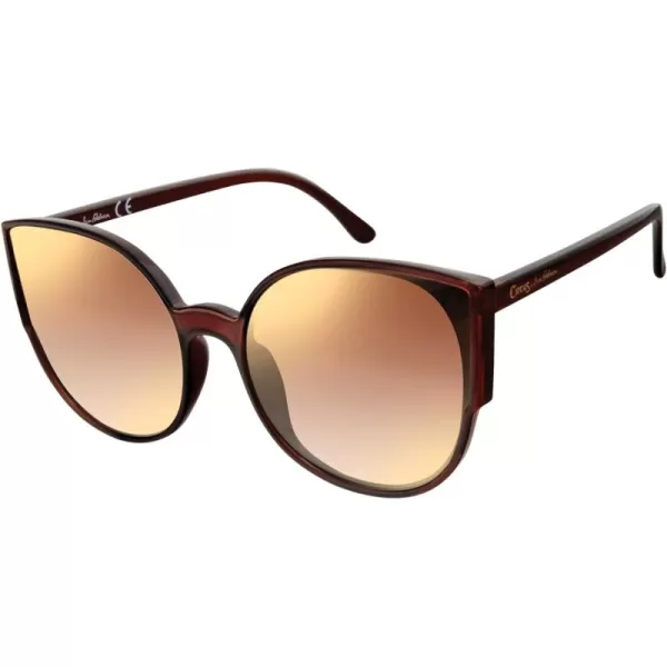 CIRCUS NY BY SAM EDELMAN Women's Cc379 Oversized Cat Eye Sunglasses with Uv400 Protection-Trendy Gifts for Her, 59.5mm