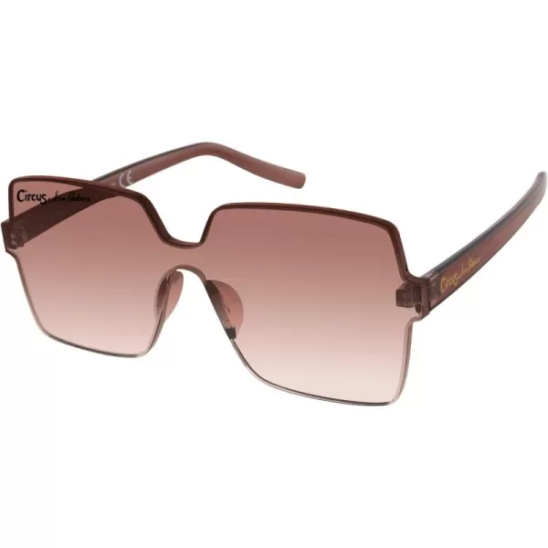 CIRCUS NY BY SAM EDELMAN Women's Cc467 Oversized Square Shield Sunglasses with Uv400 Protection-Trendy Gifts for Her, 62mm