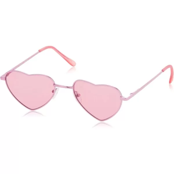 CIRCUS NY BY SAM EDELMAN Women's Cc529 Metal Heart Sunglasses with Uv400 Protection-Trendy Gifts for Her, 55mm