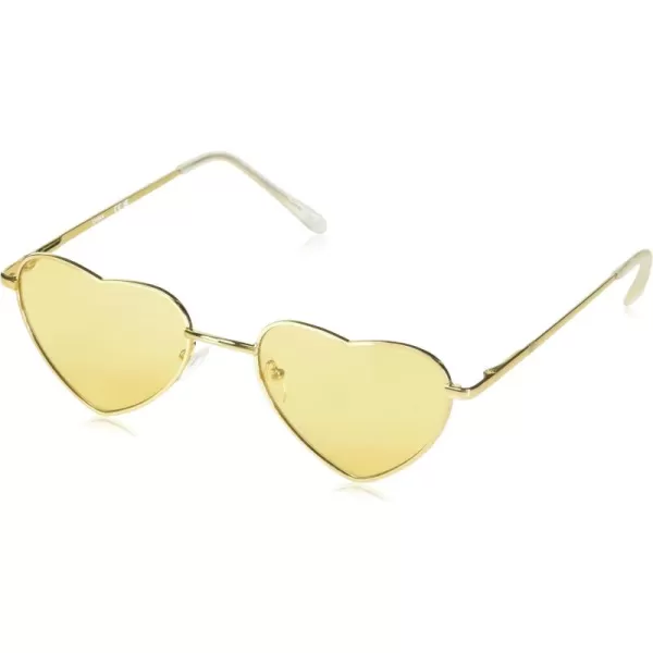 CIRCUS NY BY SAM EDELMAN Women's Cc529 Metal Heart Sunglasses with Uv400 Protection-Trendy Gifts for Her, 55mm