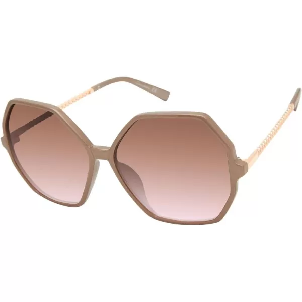 CIRCUS NY BY SAM EDELMAN Women's Cc534 Hexagonal Sunglasses with Uv400 Protection-Trendy Gifts for Her, 59mm