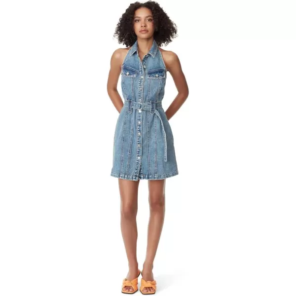 Circus NY Women's Belted Button Down Mini Denim Dress