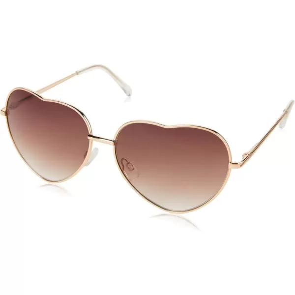 Circus by Sam Edelman CC358 Metal UV Protective Women's Heart Sunglasses. Trend-Right Gifts for Women, 65 mm