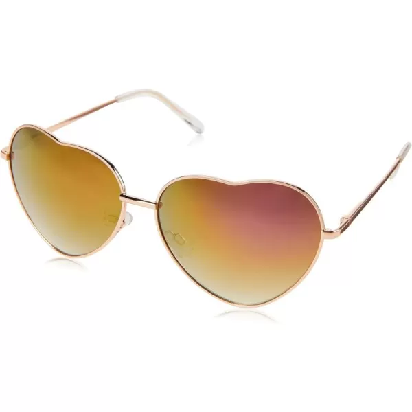 Circus by Sam Edelman CC358 Metal UV Protective Women's Heart Sunglasses. Trend-Right Gifts for Women, 65 mm