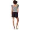 imageCircus NY Womens Anisa Ruffled Knit Tank TopBlack  White Gingham
