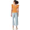 imageCircus NY Womens Anisa Ruffled Knit Tank TopTopaz