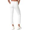 imageCircus NY Womens High Rise Ankle Slim StraightWhite  Step Hem