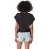 imageCircus NY Womens Jess Ruched Side Tie Flounce Knit TopAnthracite