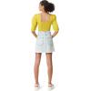 imageCircus NY Womens Smocked Back Puff Short Sleeve Crop TopMango Mint
