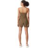 imageCircus NY Womens Strapless Belted Front Zipper RomperRomper ShortBurnt Olive