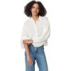 imageCircus NY Womens Willow Cropped Button Down ShirtMarshmallow