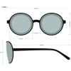 imageCircus NY by Sam Edelman Womens CC348 Pineapple Frame Round SunglassesOatmeal