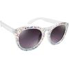 imageCircus NY by Sam Edelman Womens CC610 Retro Round Cat Eye SunglassesClear  Rainbow