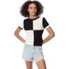 imageCircus NY Womens Crew Neck Short Sleeve Knit TopAnthracite