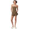 imageCircus NY Womens Strapless Belted Front Zipper RomperRomper ShortBurnt Olive